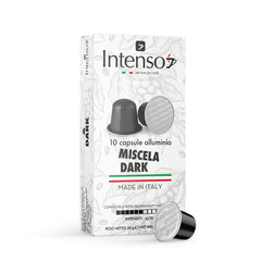 200 capsule caffè Intenso - compatibili Nespresso Alluminio - Miscela dark