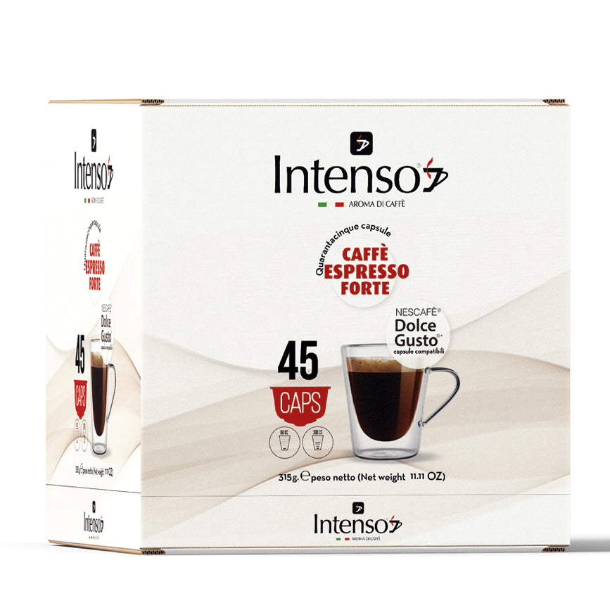 45 Intenso coffee capsules - Dolce Gusto compatible - Strong blend