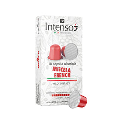 200 Intenso coffee capsules - Nespresso compatible Aluminum - French roast blend