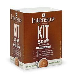 50 Intenso coffee pods with accessories - Arabica blend