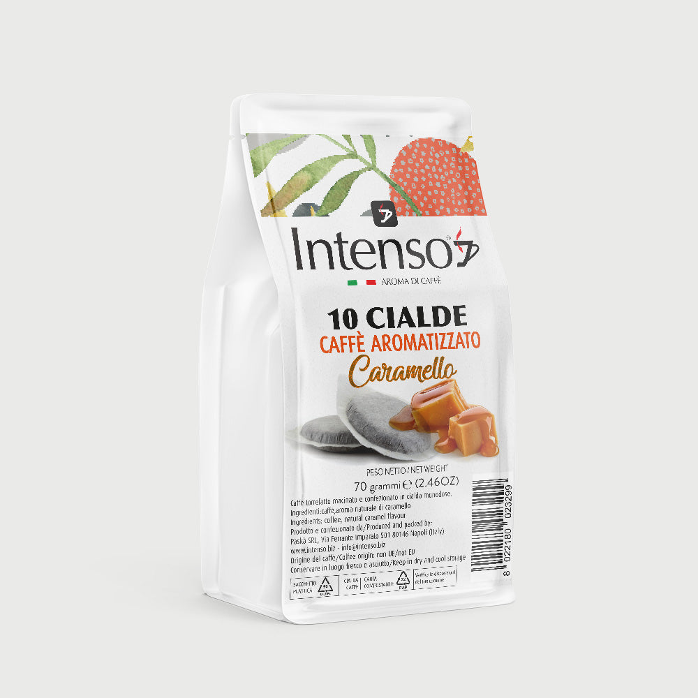 120 caramel flavored intense coffee pods