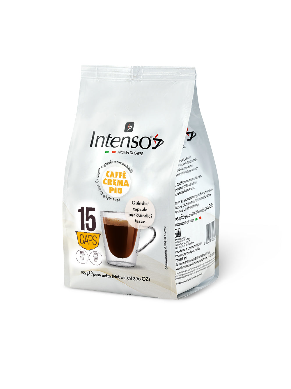 45 capsule caffè Intenso - compatibili Dolce Gusto - Miscela crema più –  Intenso Aroma di Caffè
